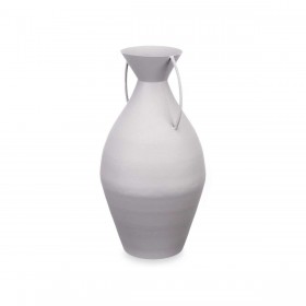 Vaso Grigio Acciaio 22 x 43 x 22 cm (4 Unità)