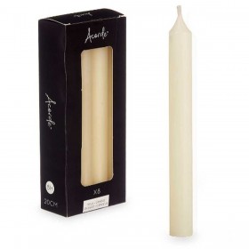 Set di Candele Acorde 126-B-AR Crema 2 x 2 x 20 cm (12 Unità)