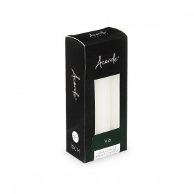 Set di Candele Acorde 123-A-AR Bianco 2 x 2 x 15 cm (12 Unità)