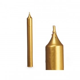 Set di Candele Acorde 123-D-AR Dorato 2 x 2 x 15 cm (12 Unità)