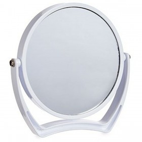 Specchio Ingranditore Bianco Cristallo Plastica 19 x 18,7 x 2 cm (6 Unità)
