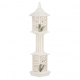 Lampioni Bianco Legno Plastica 19 x 80 x 19 cm (2 Unità)