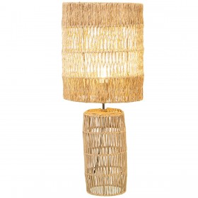 Lampada da tavolo Alexandra House Living Marrone Rattan Fibra naturale 40 W 25 x 210 x 60 cm
