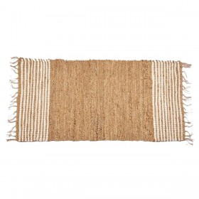 Tappeto Nero Naturale Righe 70 x 1 x 140 cm (8 Unità)