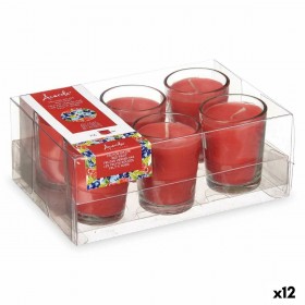 Set di Candele Profumate Acorde 48-A-AR Frutti rossi Bicchiere (12 Unità)