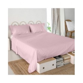 Lenzuolo Superiore HappyFriday Basic Rosa chiaro 160 x 270 cm