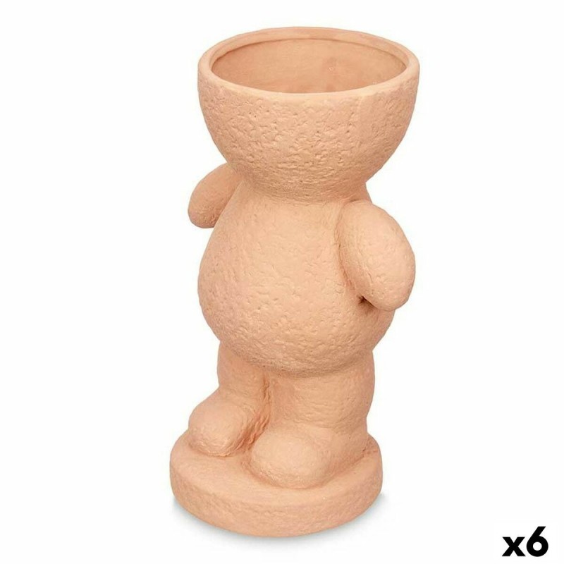 Statua Decorativa Arancio 16 x 25 x 12 cm Vaso (6 Unità)
