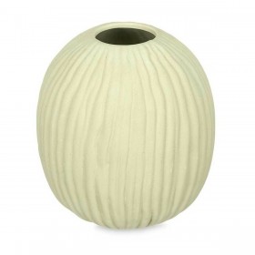 Vaso Verde Dolomite 15 x 18 x 15 cm (6 Unità) Sfera Righe