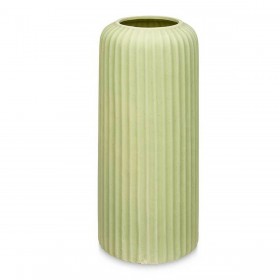 Vaso Verde Dolomite 16 x 40 x 16 cm (4 Unità) Righe