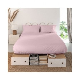 Lenzuolo Superiore HappyFriday Basic Rosa chiaro 160 x 270 cm