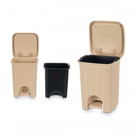 Cestino Stefanplast 30134 Beige Plastica 6 L (6 Unità)
