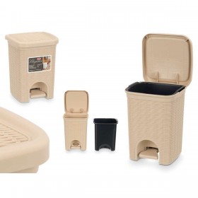 Cestino Stefanplast 30134 Beige Plastica 6 L (6 Unità)