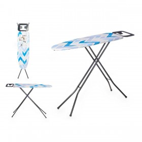 Asse da Stiro Kipit 18359-02 CB-220 Azzurro Bianco Poliestere Cotone (4 Unità)