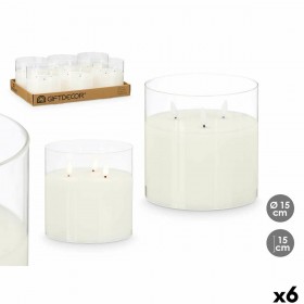 Candela LED Z23688 Bianco Trasparente 15 x 15 x 15 cm (AA) (6 Unità)
