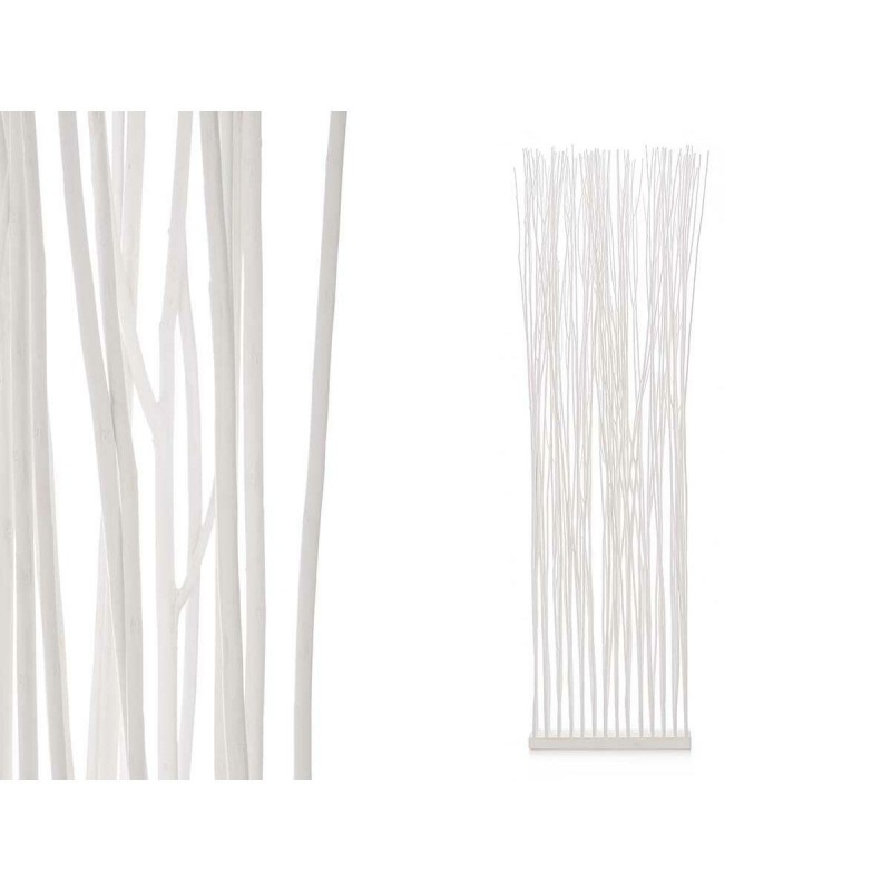 Paravento Varas Bianco Legno di salice 50 x 185 x 12 cm