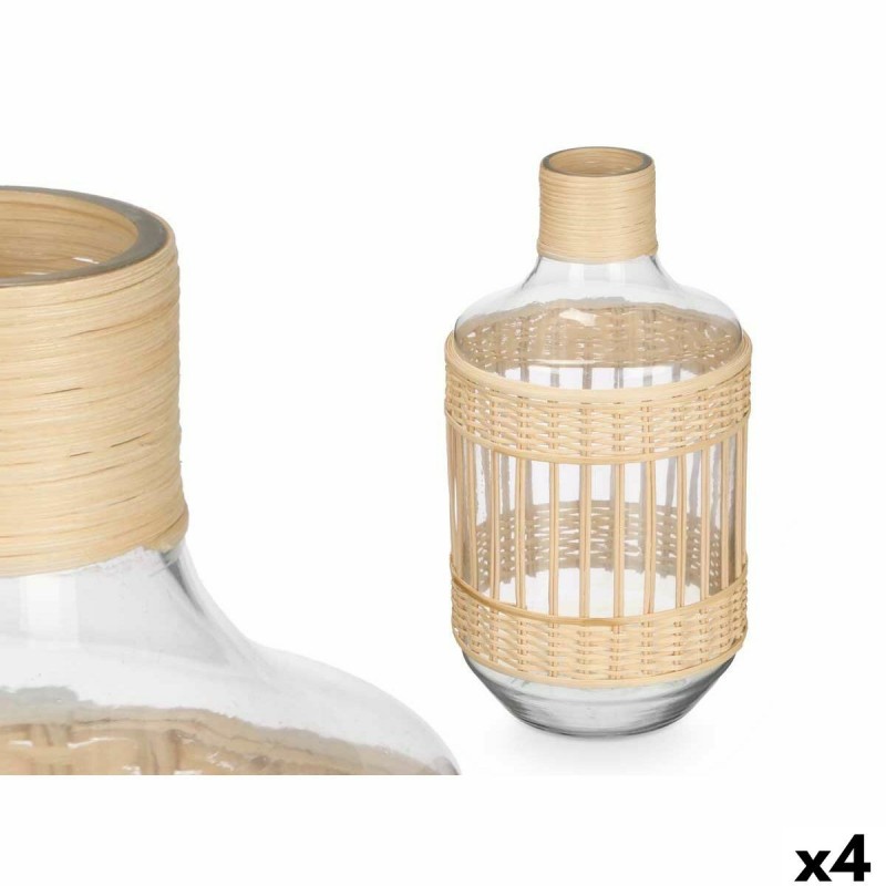 Brocca decorativa SG-30553 Trasparente Naturale 18 x 34 x 18 cm (4 Unità)