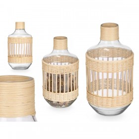 Brocca decorativa SG-30553 Trasparente Naturale 18 x 34 x 18 cm (4 Unità)