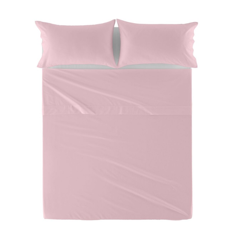 Lenzuolo Superiore HappyFriday Basic Rosa chiaro 210 x 270 cm
