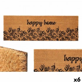 Zerbino Happy home Naturale PVC Fibra di cocco 120 x 1 x 40 cm (6 Unità)