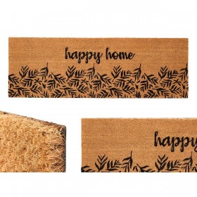 Zerbino Happy home Naturale PVC Fibra di cocco 120 x 1 x 40 cm (6 Unità)