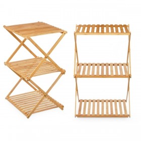 Scaffale CH68220-5 Naturale Bambù 40 x 62 x 33,5 cm (4 Unità)