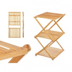 Scaffale CH68220-5 Naturale Bambù 40 x 62 x 33,5 cm (4 Unità)