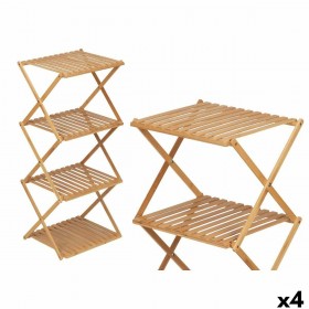 Scaffale CH68220-5 2 Naturale Bambù 40 x 92,5 x 33,2 cm (4 Unità)