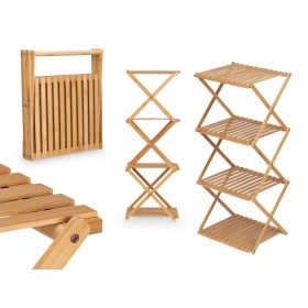 Scaffale CH68220-5 2 Naturale Bambù 40 x 92,5 x 33,2 cm (4 Unità)