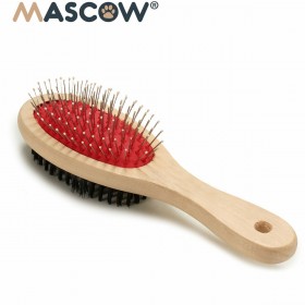 Spazzola per Cani Mascow AR1807082 Marrone Nero Rosso 7 x 22,5 x 5 cm (12 Unità)