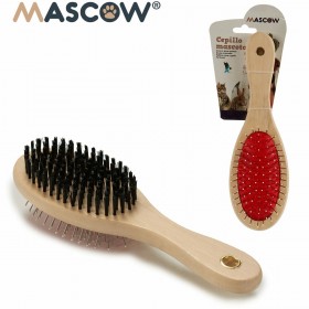 Spazzola per Cani Mascow AR1807082 Marrone Nero Rosso 7 x 22,5 x 5 cm (12 Unità)