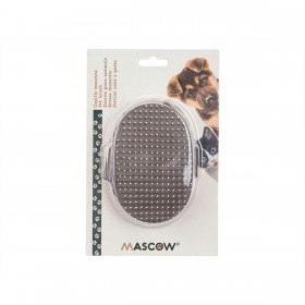 Spazzola per Cani Mascow 335 Grigio 13 x 3,5 x 10 cm (12 Unità)