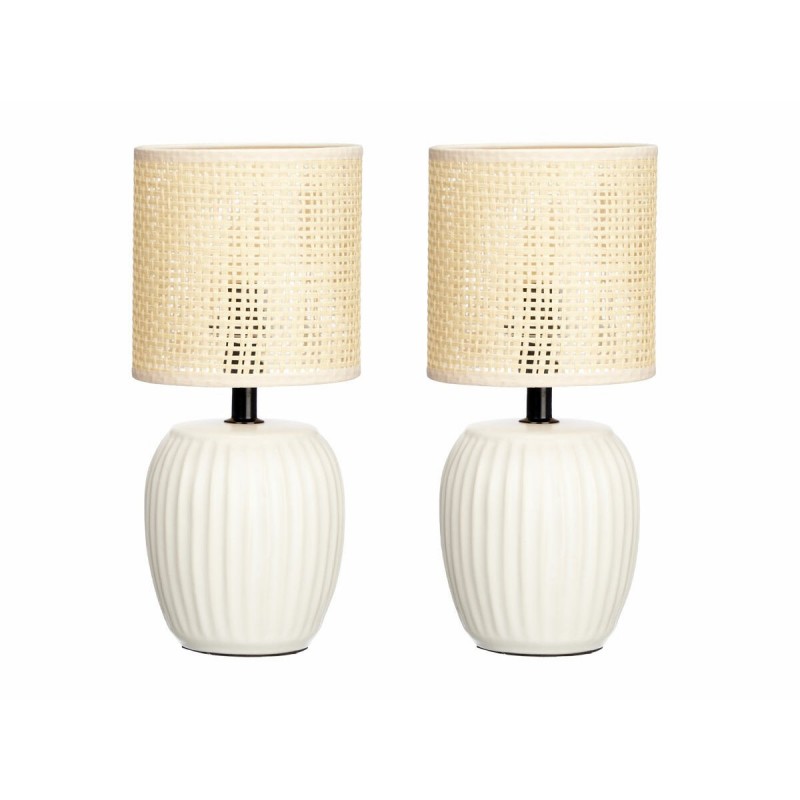 Lampada da tavolo Bianco 60 W 2 Unità