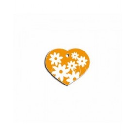 Targhetta di identificazione Imarc Heart Giallo Arancio