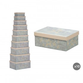 Scatola Decorativa Pincello 64 Crema Cartone (2 Unità)