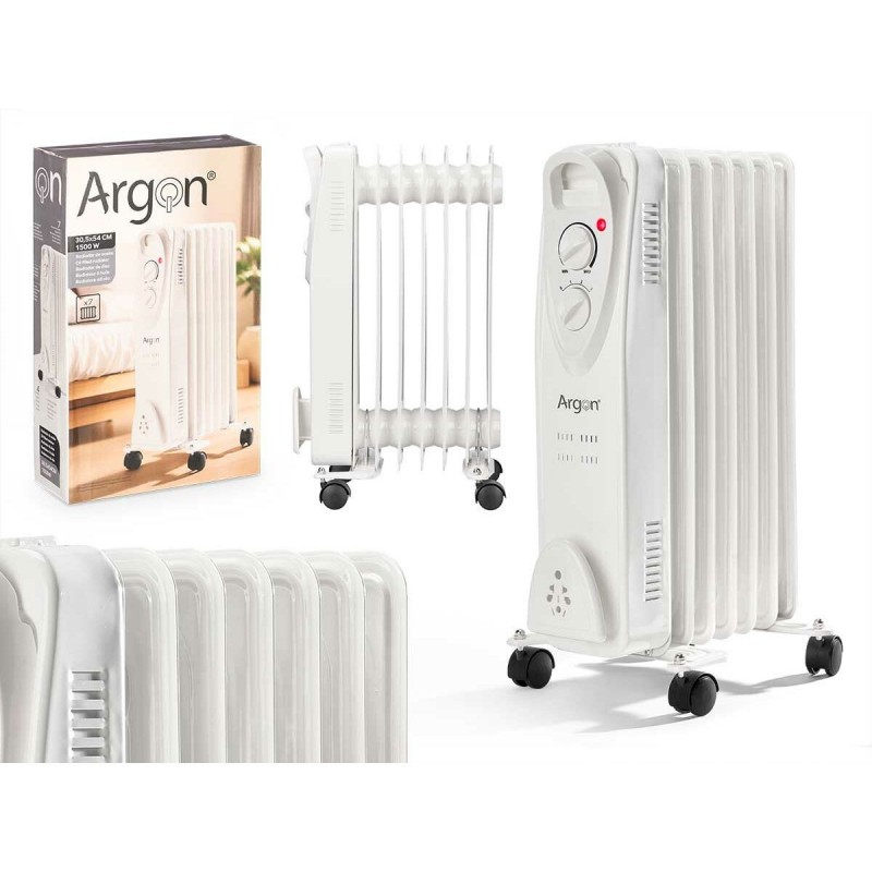 Radiatore Argon SH-66-7 WHITE Bianco 1500 W