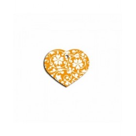 Targhetta di identificazione Imarc Heart Giallo Arancio