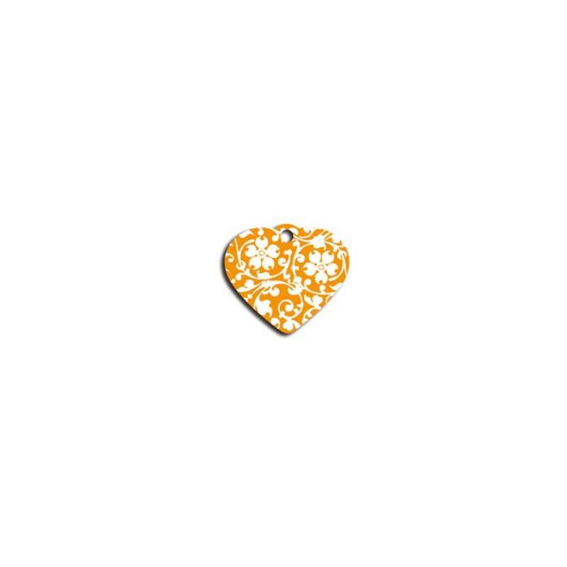 Targhetta di identificazione Imarc Heart Giallo Arancio