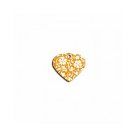 Targhetta di identificazione Imarc Heart Giallo Arancio