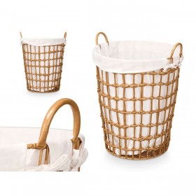 Cesto Kipit HX30552 Naturale Poliestere Stoffa polipropilene Ferro Plastica 50 % cotone 46 x 59 x 43 cm (6 Unità)