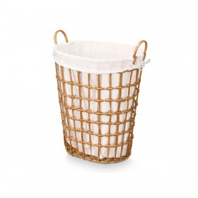 Cesto Kipit HX30555 Naturale Poliestere Stoffa polipropilene Ferro Plastica 50 % cotone 49 x 58 x 35 cm (6 Unità)