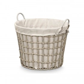 Cesto Kipit HX30559 Grigio Poliestere Stoffa polipropilene Ferro Plastica 50 % cotone 53 x 43 x 44 cm (6 Unità)