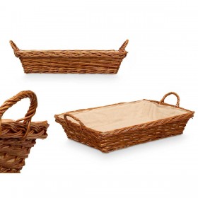 Cesto Kipit HX30675 Naturale Poliestere vimini Stoffa 50 % cotone 63 x 16 x 41 cm (12 Unità)