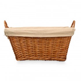 Cesto Kipit HX31038 Naturale Poliestere vimini Stoffa 50 % cotone 65 x 35 x 43 cm (6 Unità)