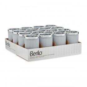 Bicchiere Berilo 3436-2 Grigio Plastica 7,5 x 11,5 x 7,5 cm (16 Unità)