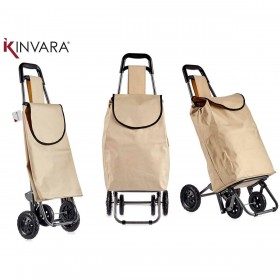 Carrello Kinvara WR3069-3 Nero Beige 30 L 22 x 98 x 38 cm (6 Unità)