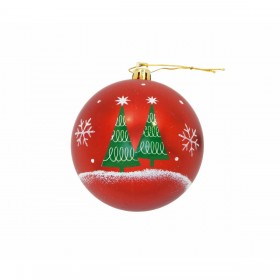 Palla di Natale Mickey Mouse Happy smiles 10 Unità Rosso Plastica (Ø 6 cm)