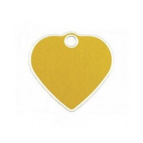 Targhetta per collana Imarc   Dorato Cuore Alluminio