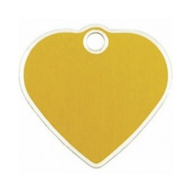 Targhetta per collana Imarc   Dorato Cuore Alluminio