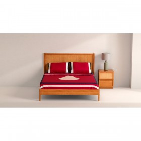 Set di Lenzuola Benetton Rosso Standard Pera 4 Pezzi