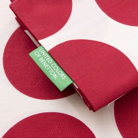 Set di Lenzuola Benetton Rosso 3 Pezzi